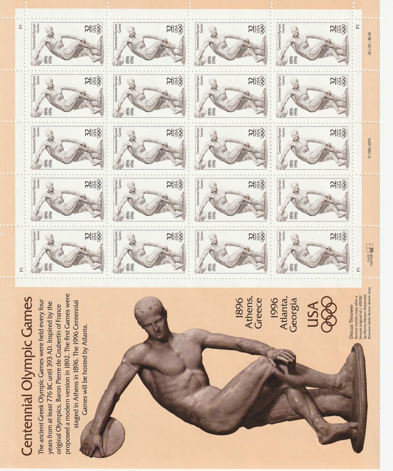 1996 Centennial Olympic Games – 32 cent